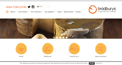 Desktop Screenshot of bradburyscheese.co.uk